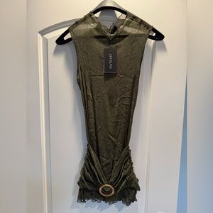 Outcast - Zaire Mini Dress Forest Green - 3 pieces